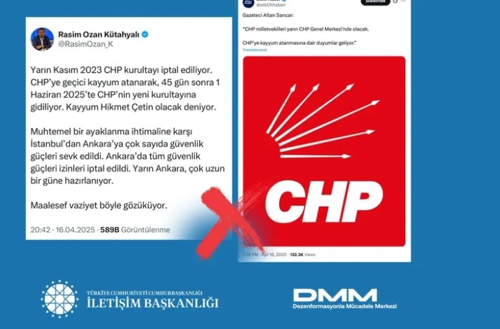 CHP’ye Kayyum Atanacağına Dair İddialar Asılsız!