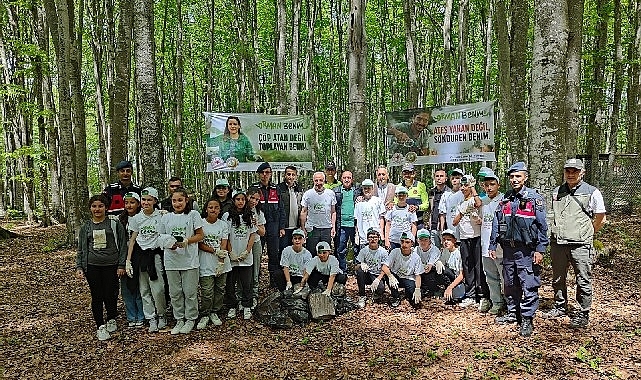 Gölcüklü minik ellerden anlamlı farkındalık 'Ormanlar Benim'