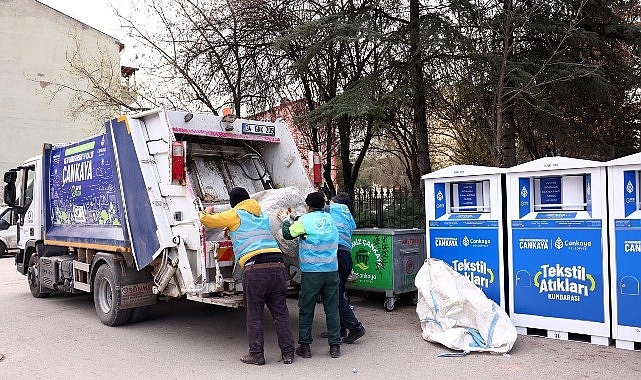Çankaya'da Tekstil Kumbaralarıyla Sıfır Atığa Katkı