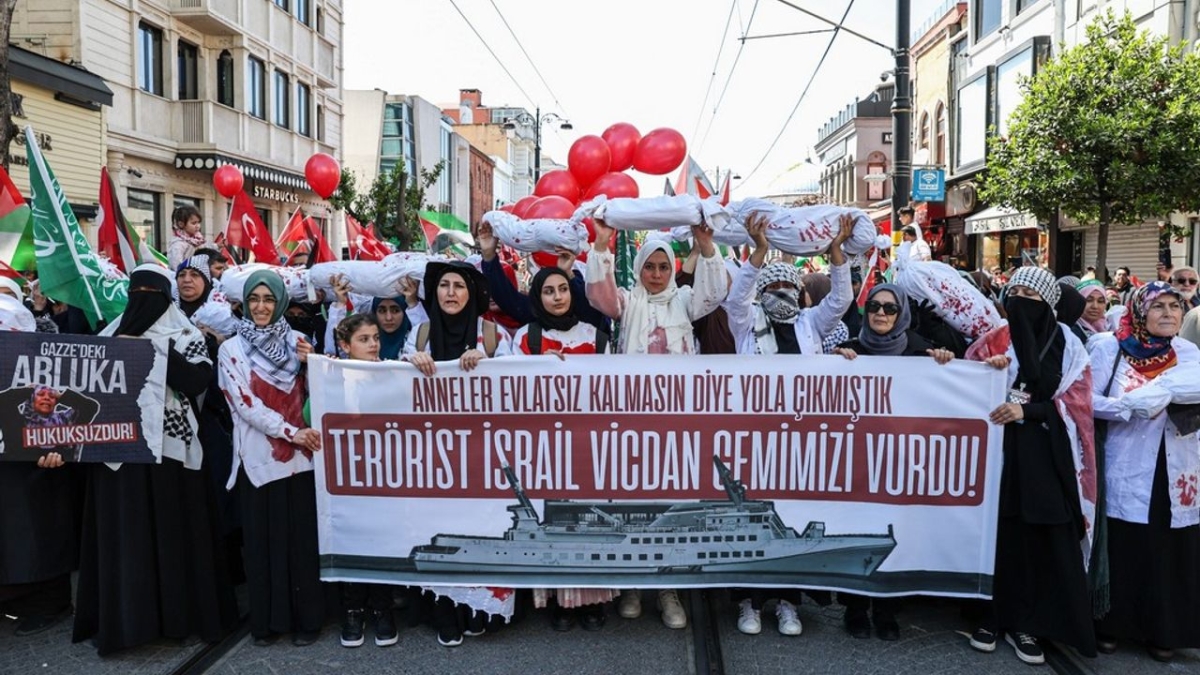 İstanbul halkı Gazze için yürüdü