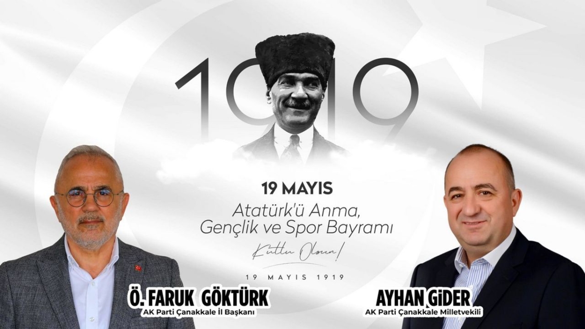 Milletvekili Ayhan Gider’den 19 Mayıs Mesajı: “Bu emaneti geleceğe taşımak en büyük sorumluluğumuz”