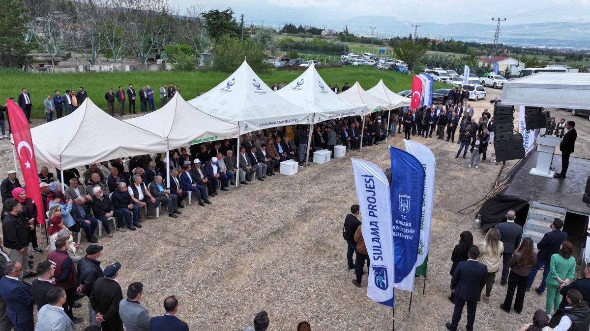 Büyükşehir Belediyesi’nden Kahramankazan Örencik Sulama Projesi Başladı