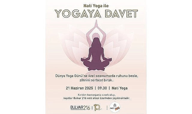Bulvar 216'da Dünya Yoga Günü'ne özel seansla yogaya davet!