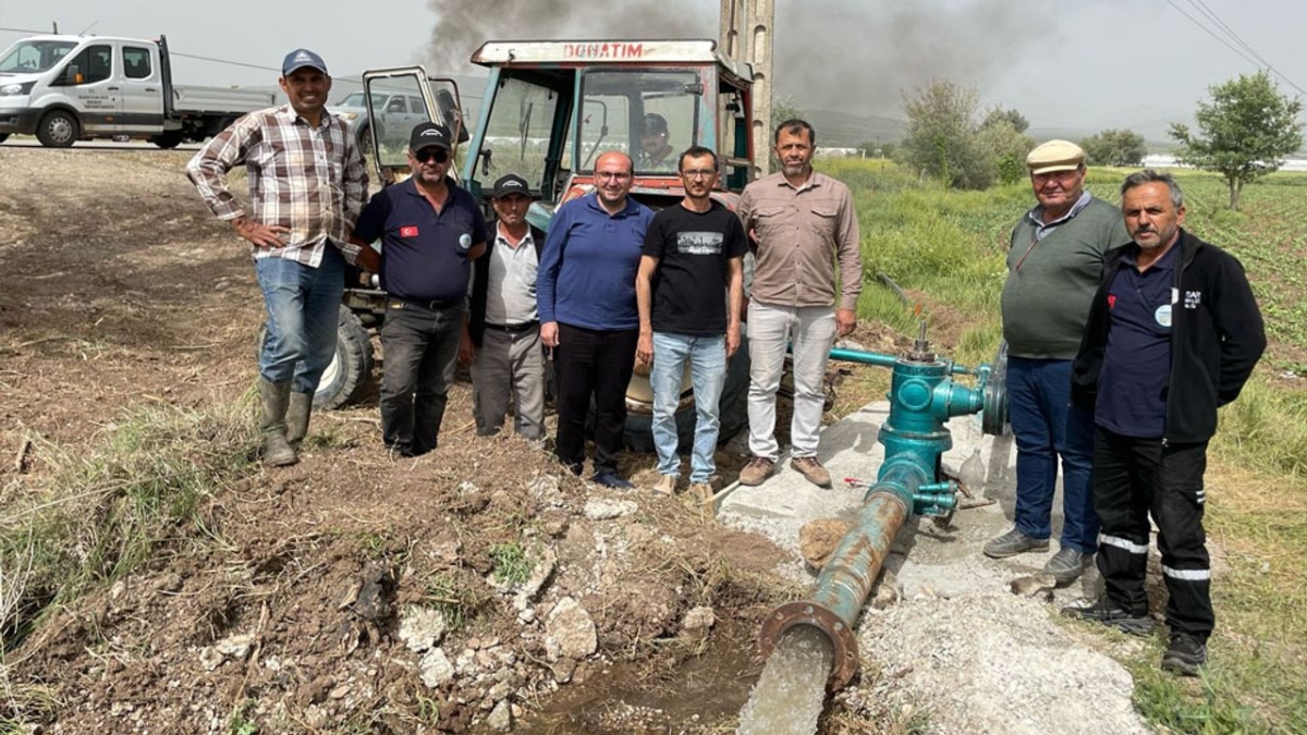 Çavdır'da sondaj sevinci: Tarlalara su ulaştı