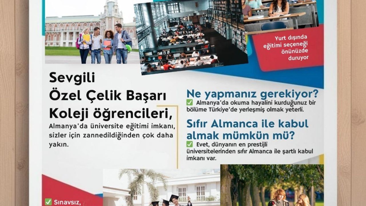 Kars Özel Çelik Başarı Koleji ile yurt dışında üniversite fırsatı!