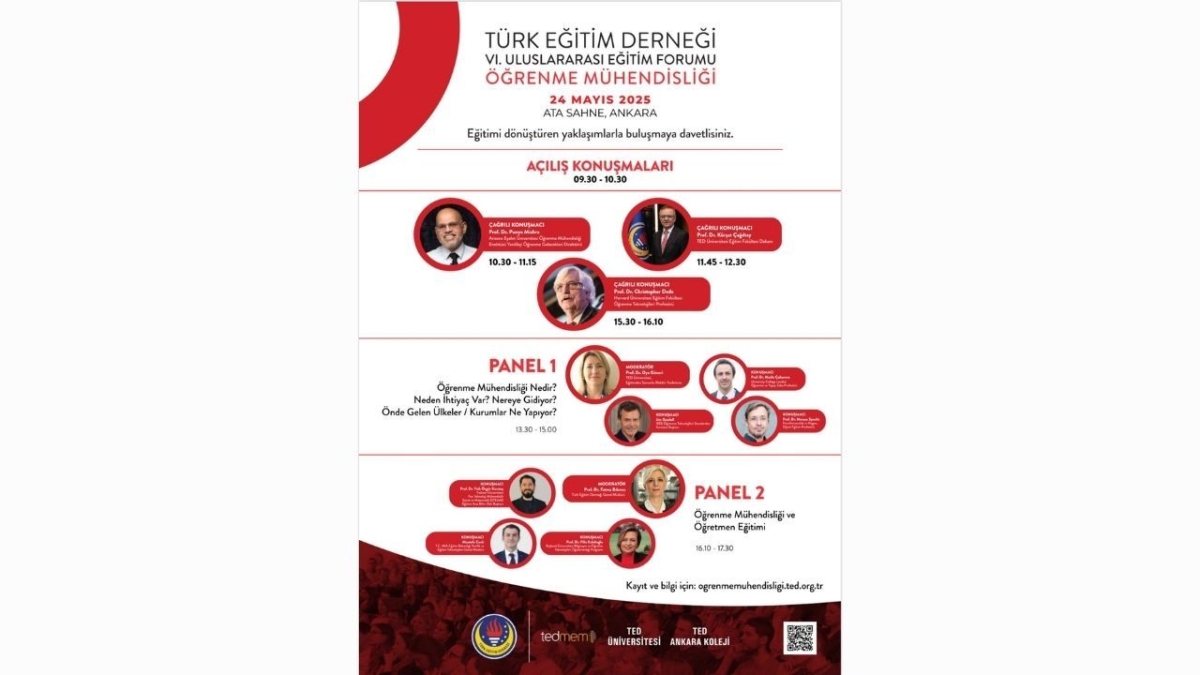 Türk Eğitim Derneği’nden VI. Uluslararası Eğitim Forumu: “Öğrenme Mühendisliği” Ankara’da masaya yatırılacak