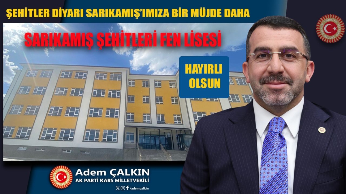 Sarıkamış’a Fen Lisesi müjdesi