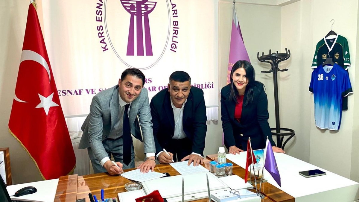 Kars'ta TESK ve Şekerbank iş birliği kapsamında imza töreni düzenlendi