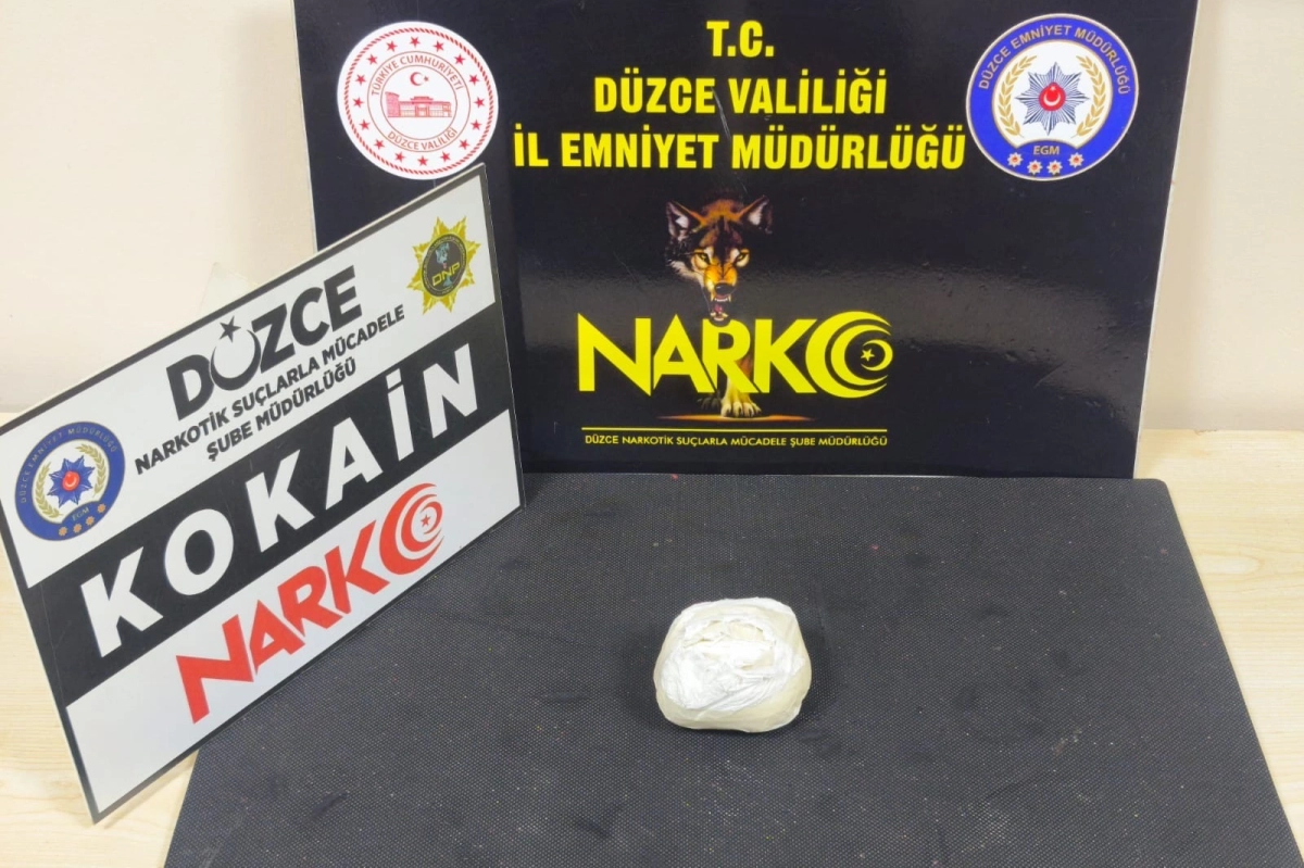 Düzce’de 125 Gram kokain ele geçirildi: 1 kişi tutuklandı