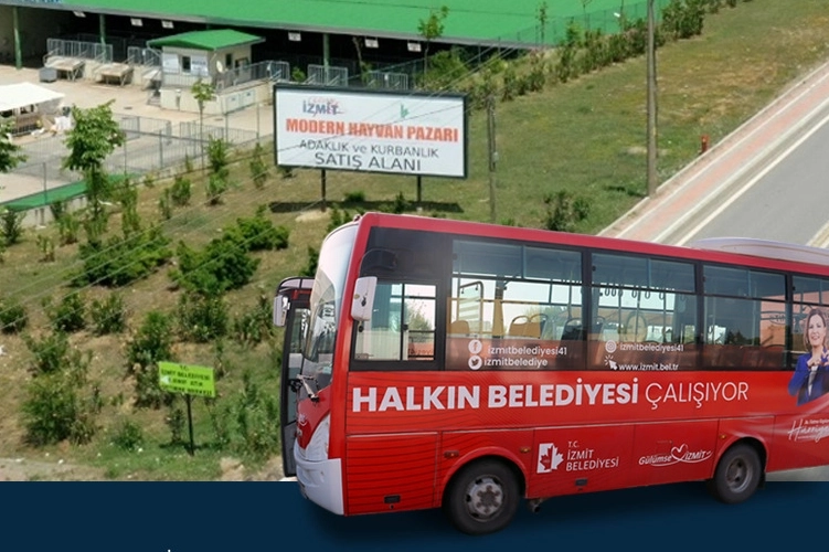 İzmit'teki Kurban Pazarı’na belediyeden ücretsiz ulaşım