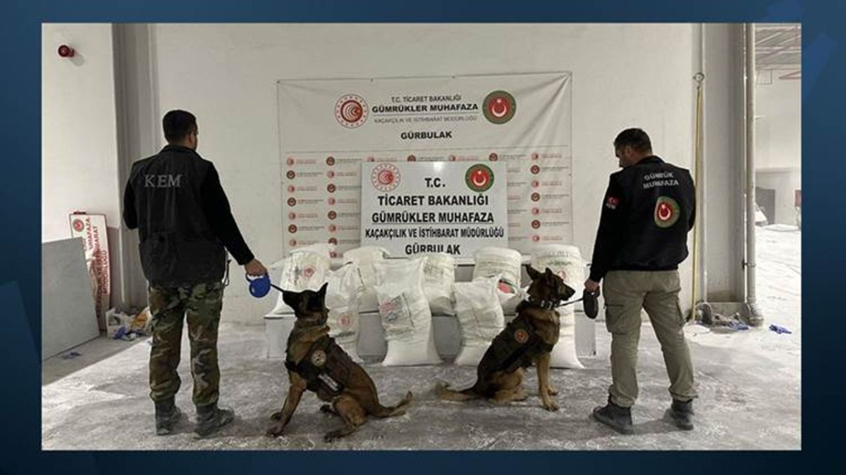 Ağrı’da 1 ton yasaklı madde ele geçirildi!