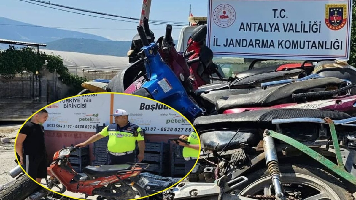Finike'de motosiklet denetimi: 28 araç trafikten men edildi