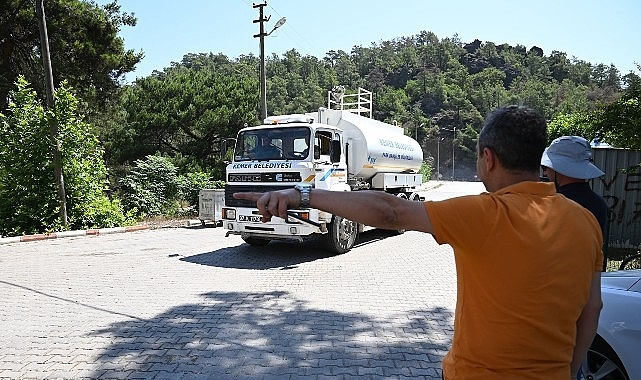 Kemer'de orman yangını