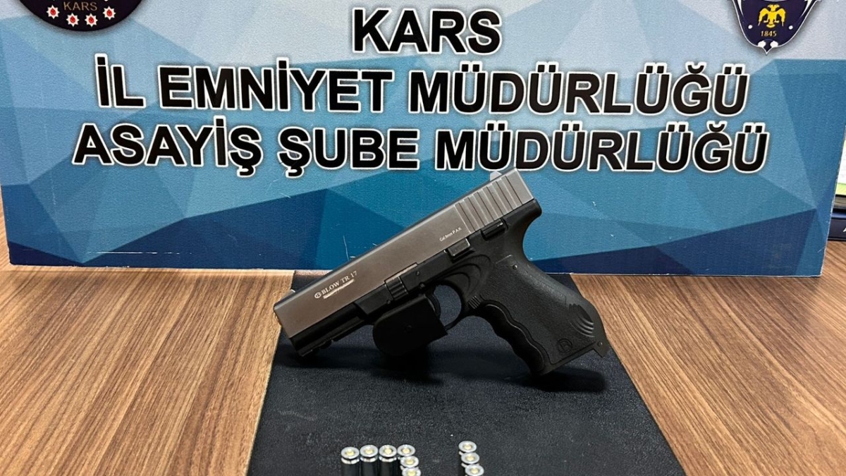 Kars'ta asayiş uygulamalarında silah ele geçirildi
