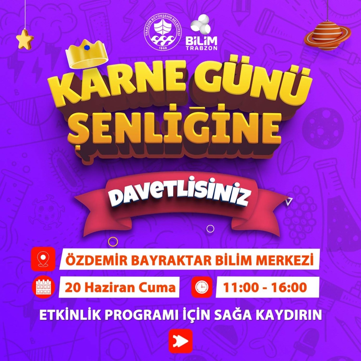 Büyükşehirden Öğrencilere Neşeli Karne Şenliği