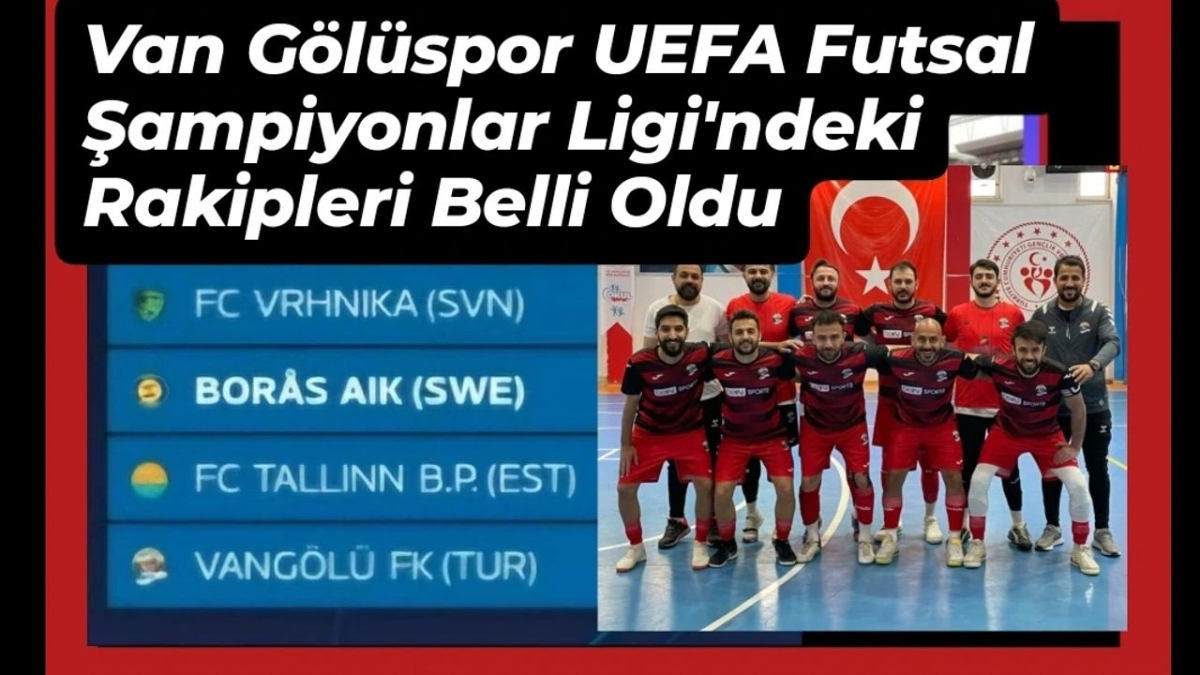 Van Gölüspor'un UEFA Futsal Şampiyonlar Ligi'ndeki rakipleri belli oldu