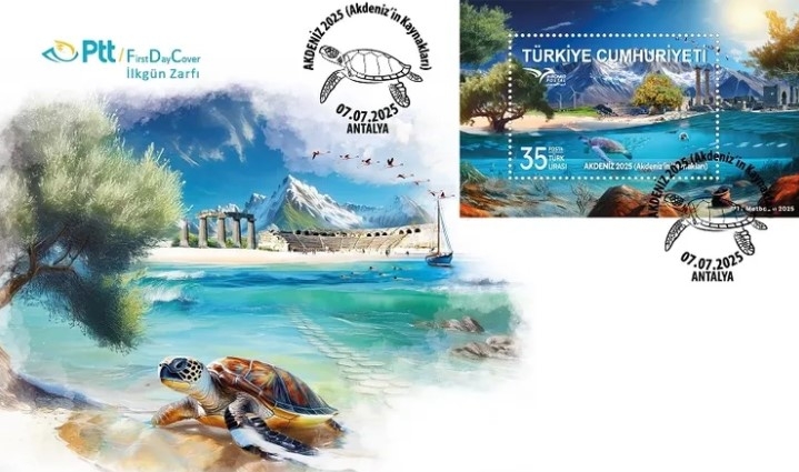PTT, “Akdeniz 2025” İçin Özel İlkgün Zarfı Yayımladı

