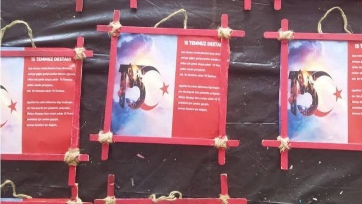 Kars'ta özel gereksinimli bireylerden 15 Temmuz’a anlamlı tablo
