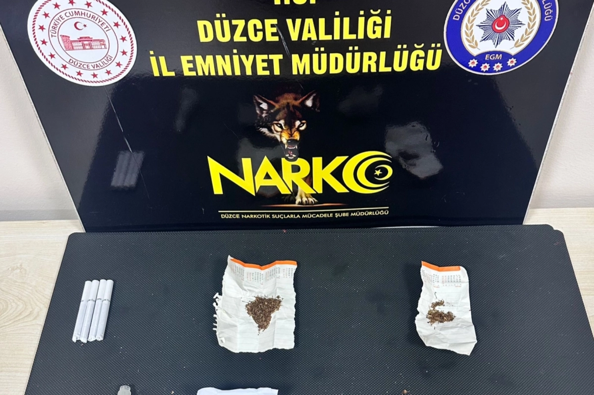 Düzce'de uyuşturucu operasyonu: 2 tutuklama