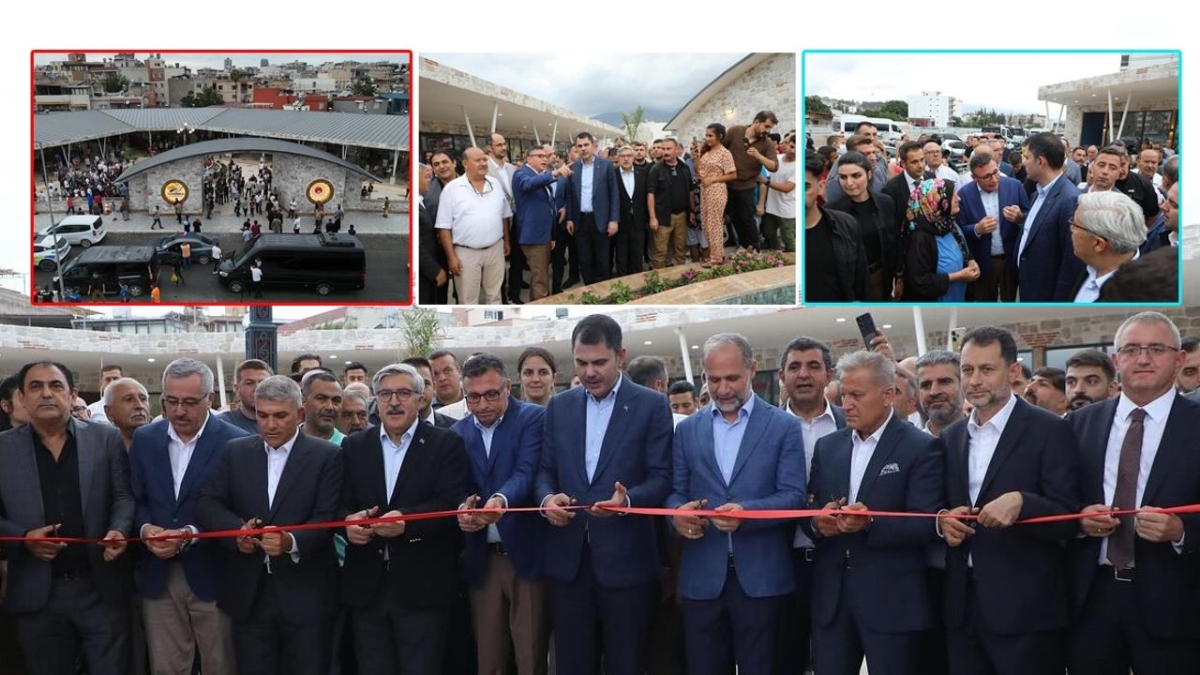 Bakan Kurum İskenderun'da Dönerciler Çarşısını hizmete açtı