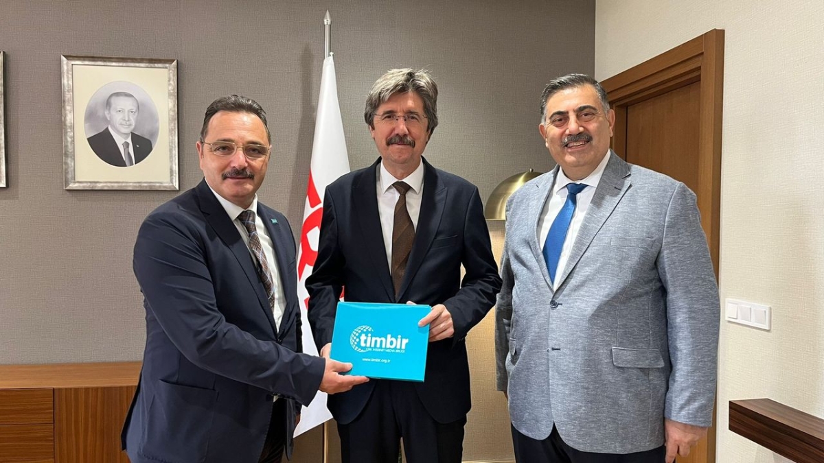 TİMBİR'den TRT Yönetim Kurulu Başkanı Prof. Dr. Ferudun Yılmaz'a ziyaret