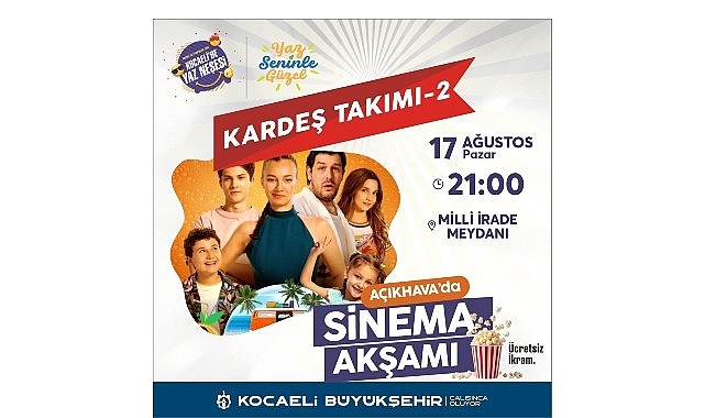 Büyükşehir'le açık havada sinema keyfi bir başka