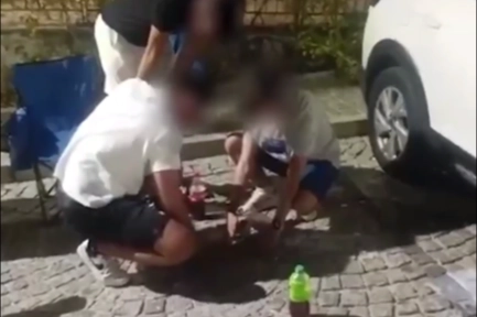 Mudanya Zabıtası çevreyi kirleten gençlere çöp toplattı, ceza kesti!
