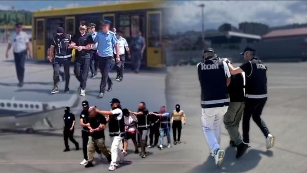 Kırmızı bültenle aranan üç kişi Türkiye'ye getirildi