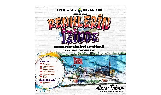  İnegöl’de Duvar Resimleri Festivali İçin Geri Sayım Başladı