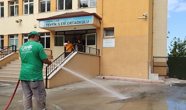 Canik Belediyesi Okulları Yeni Eğitim Yılına Hazırlıyor 