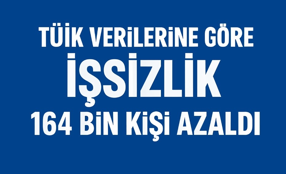TÜİK Verilerine Göre İşsizlik 164 Bin Kişi Azaldı