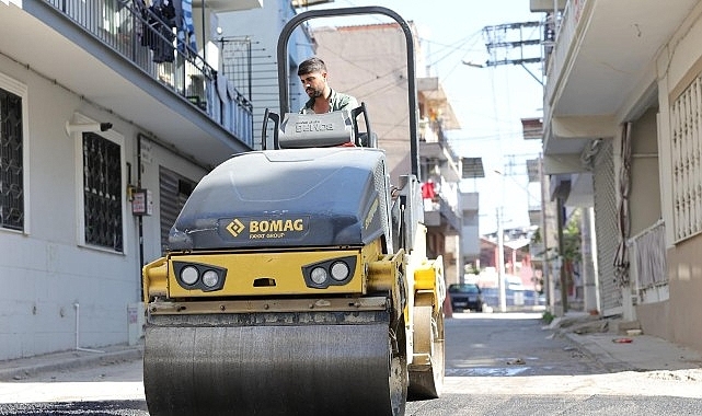  Başkan Önal, asfalt çalışmalarını yerinde inceledi