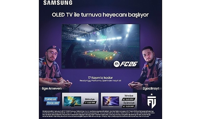 Samsung OLED TV ile turnuva heyecanı başlıyor!
