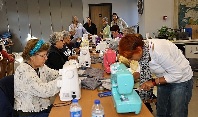Efes Selçuk'ta kadınlar dikiş atölyesinde buluştu
