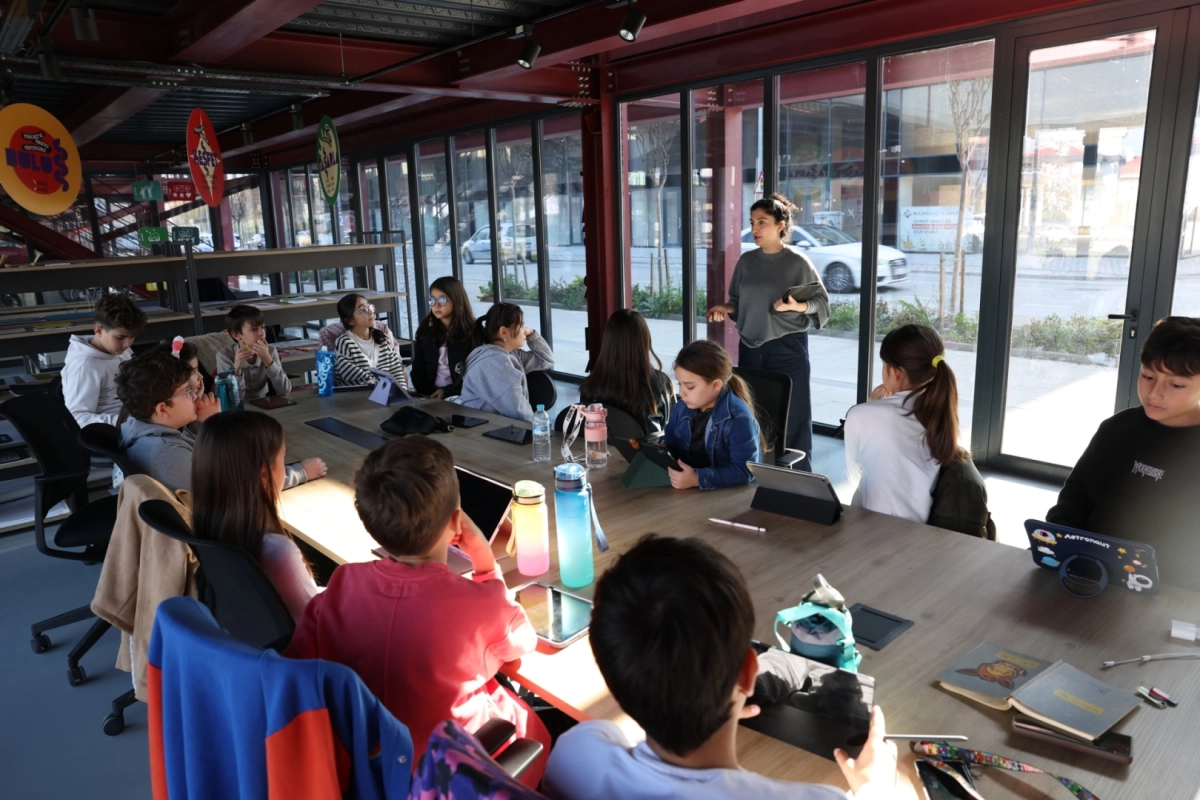 Bursa Nilüfer’de çocuklar animasyonun temellerini öğrendi