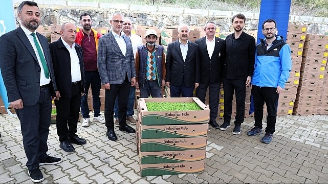 Gebzeli çiftçiye 500 bin sebze fidesi