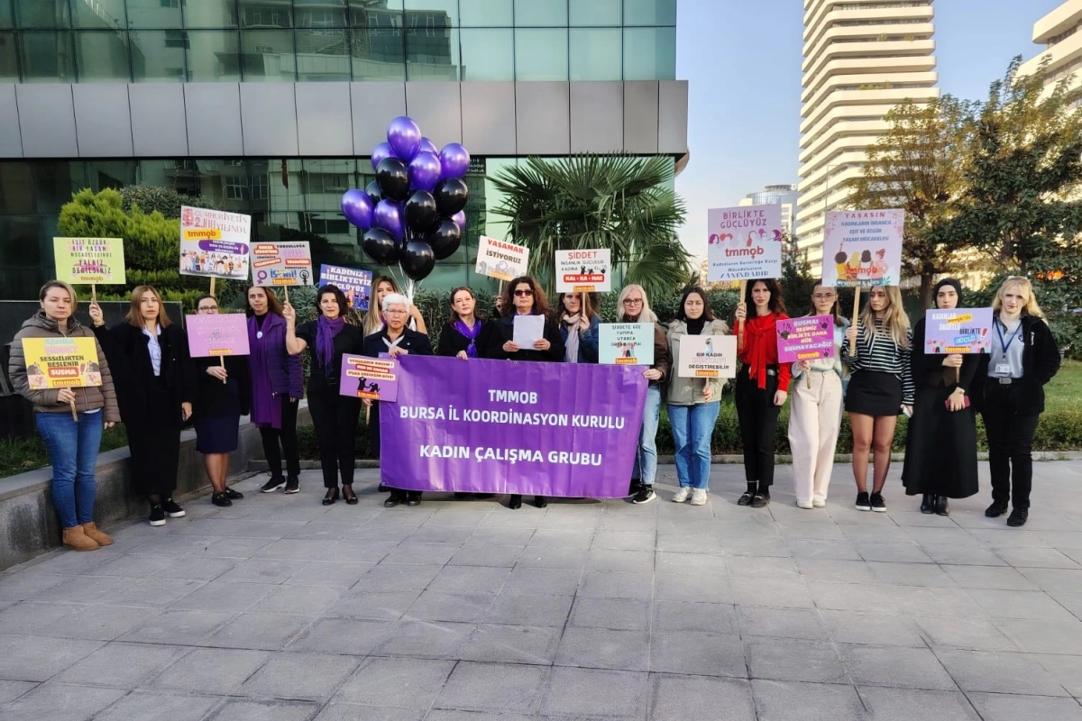 TMMOB Bursa İKK Kadın Çalışma Grubu’ndan farkındalık çağrısı