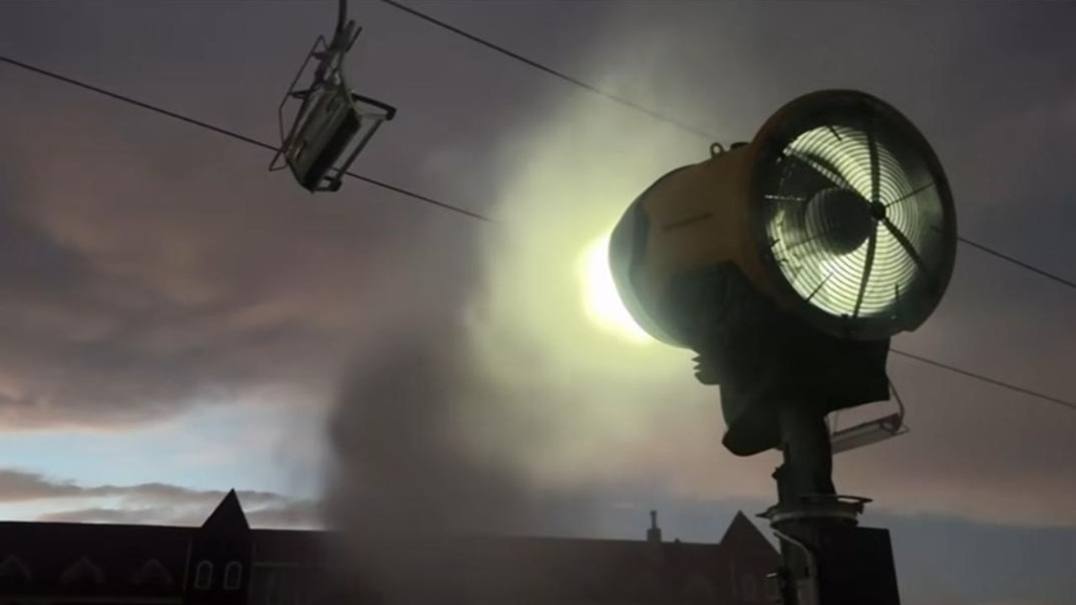 Sarıkamış’ta  Suni Karlama Tesisinde test süreci başladı