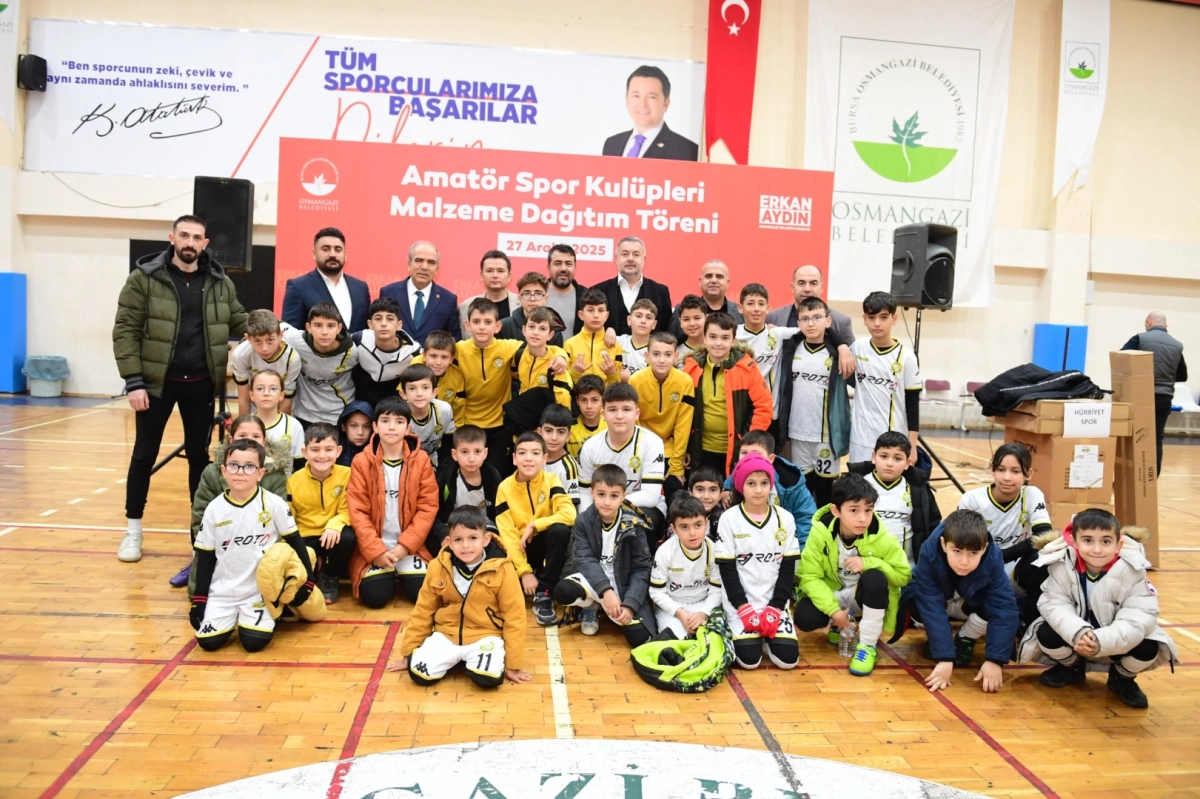 Osmangazi Belediyesi’nden amatör spor kulüplerine malzeme desteği