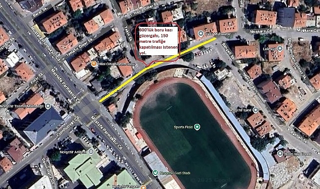 Bahçelievler Mahallesi’nde Geçici Trafik Düzenlemesi