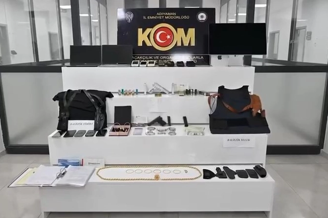 Adıyaman’da silahlı suç örgütüne operasyon: 22 gözaltı