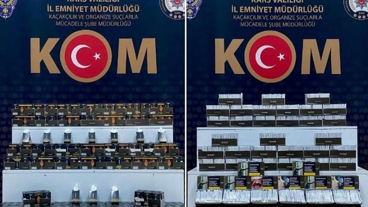 Kars’ta gümrük kaçağı ürünler ele geçirildi: 26 Gözaltı!