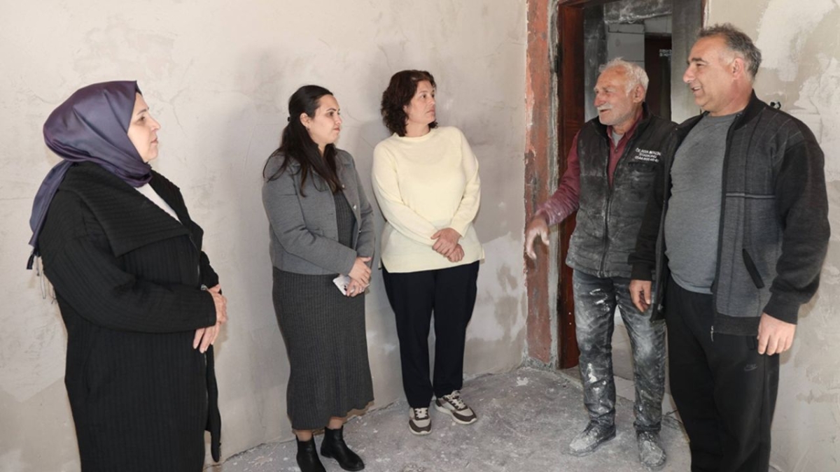 Aksu Belediyesi’nden yangın mağduru aileye destek