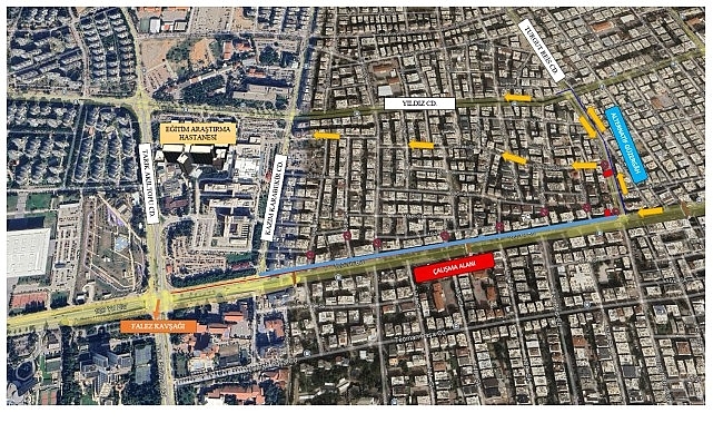 100. Yıl Bulvarı’nda asfalt çalışması 