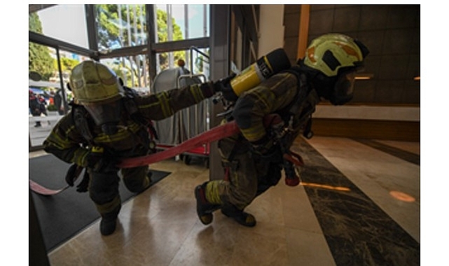 İtfaiye'den Swissotel’de nefes kesen tatbikat