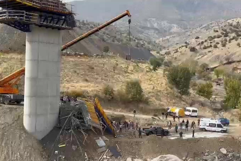 Diyarbakır Kulp’ta köprü inşaatında iş kazası: 4 işçi ölü, 1 ağır yaralı