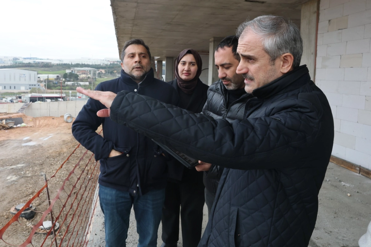 Koceli'de Spor Lisesi’nde inşaat hızla sürüyor   