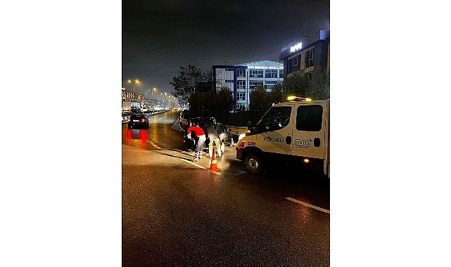 Büyükşehir A Takımı’ndan kazaya anında müdahale