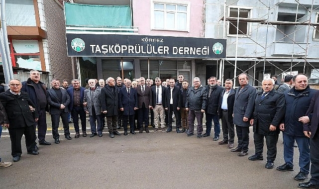 Başkan Büyükakın, Körfez Taşköprülüler'e misafir oldu