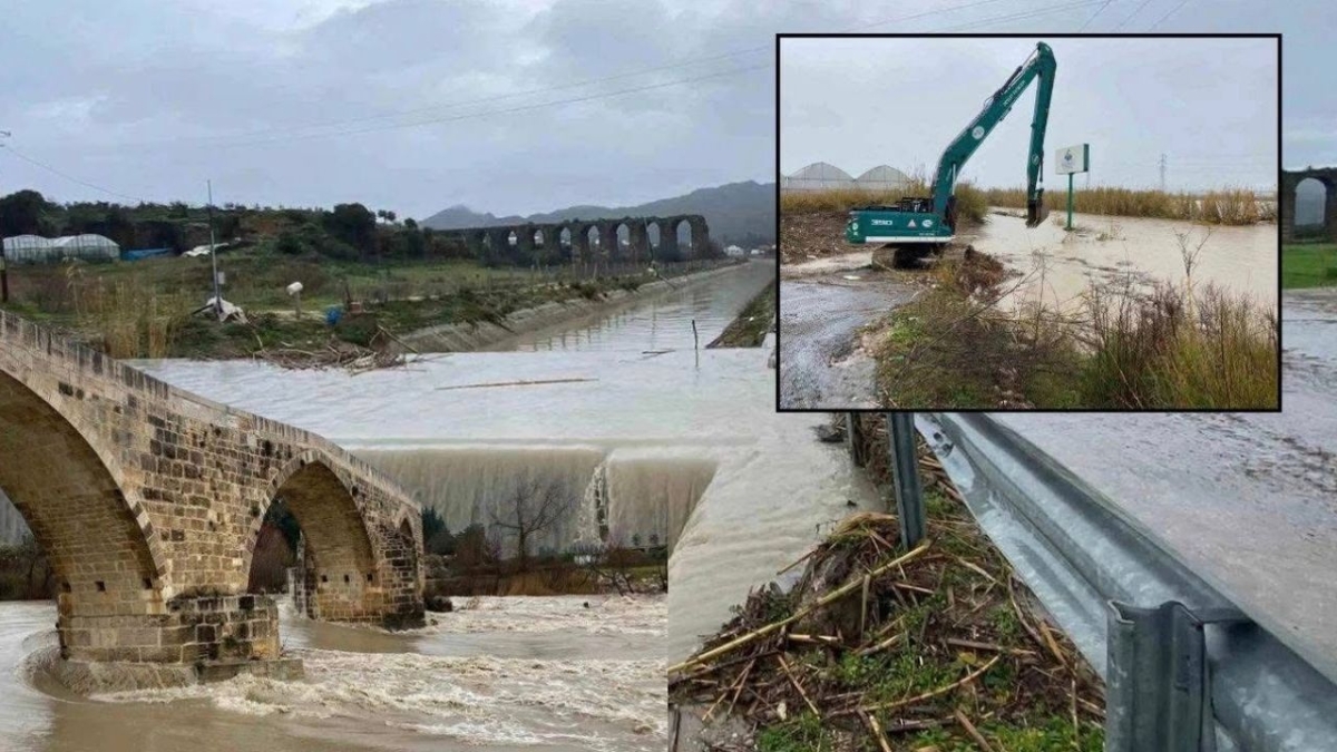 Köprüçayı taştı: Tarım alanları ve yerleşimler sular altında kaldı